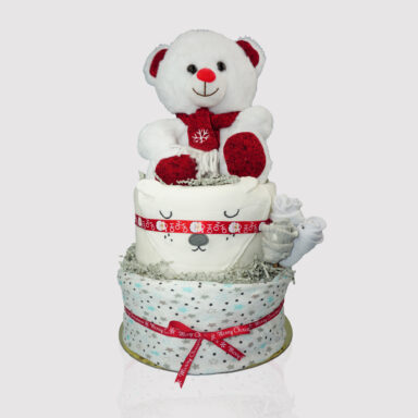 Snowbear Diaper Cake