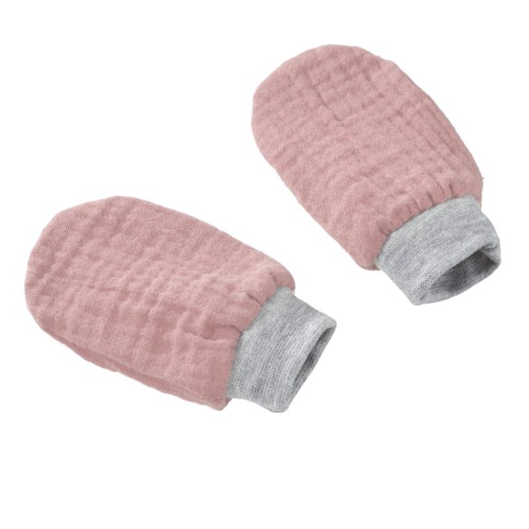 Βρεφικά Γάντια Cottonsoft Σκούρο Ροζ