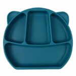 Πιάτο "Αρκούδάκι" από Σιλικόνη - Μπλε