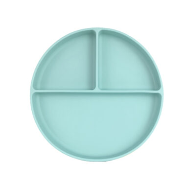 Πιάτο από Σιλικόνη Στρογγυλό – Γαλάζιο