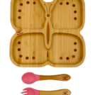 Thumbnail of Σετ Φαγητού “Πεταλούδα” από Bamboo – Ροζ