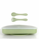 Thumbnail of Πιάτο με Καπάκι & Κουτάλι “Ουράνιο Τόξο” από Σιλικόνη – Πράσινο